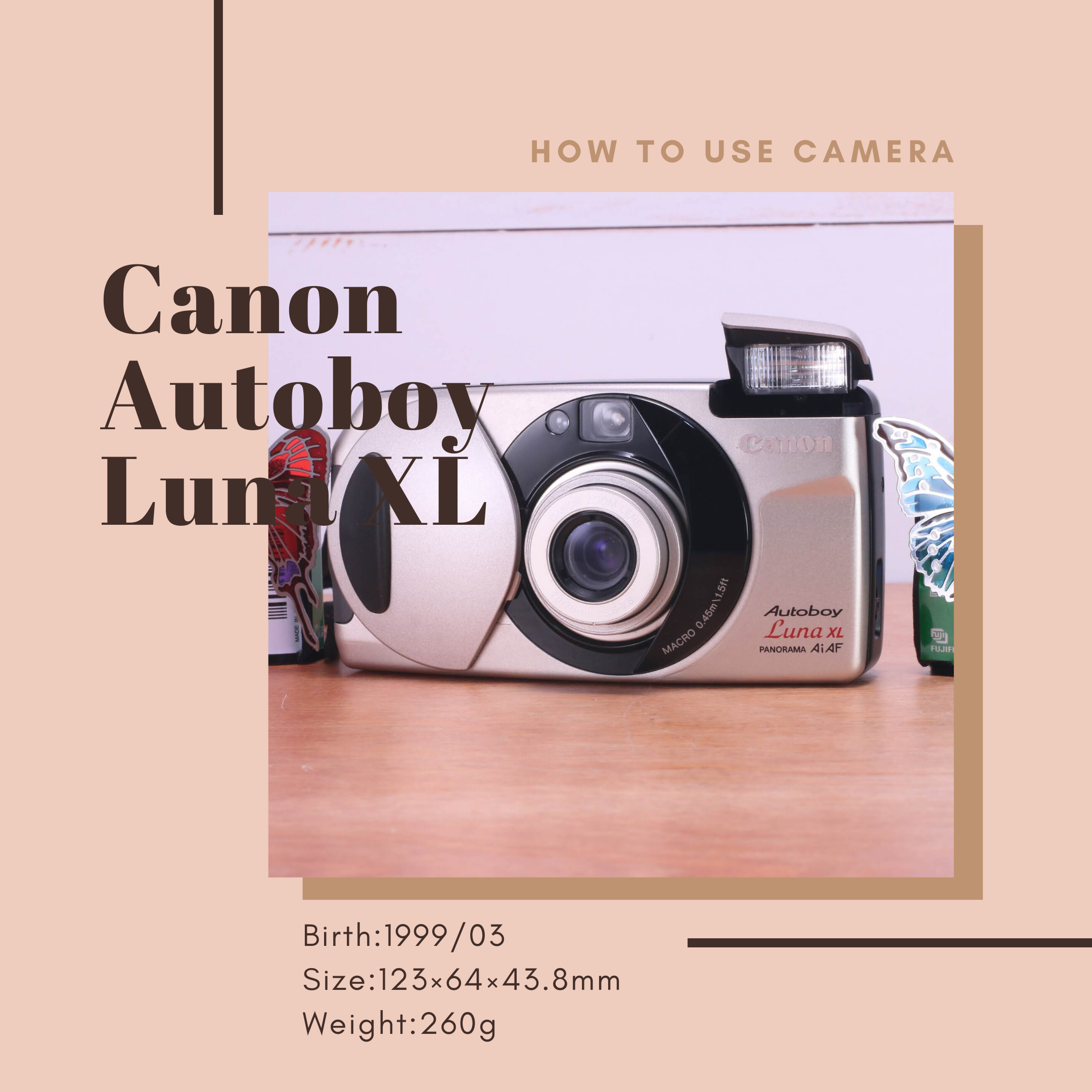 商品の特性 Canon Autoboy Luna XL キャノン オートボーイ ルナ