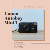 Canon Autoboy Minit Tの使い方