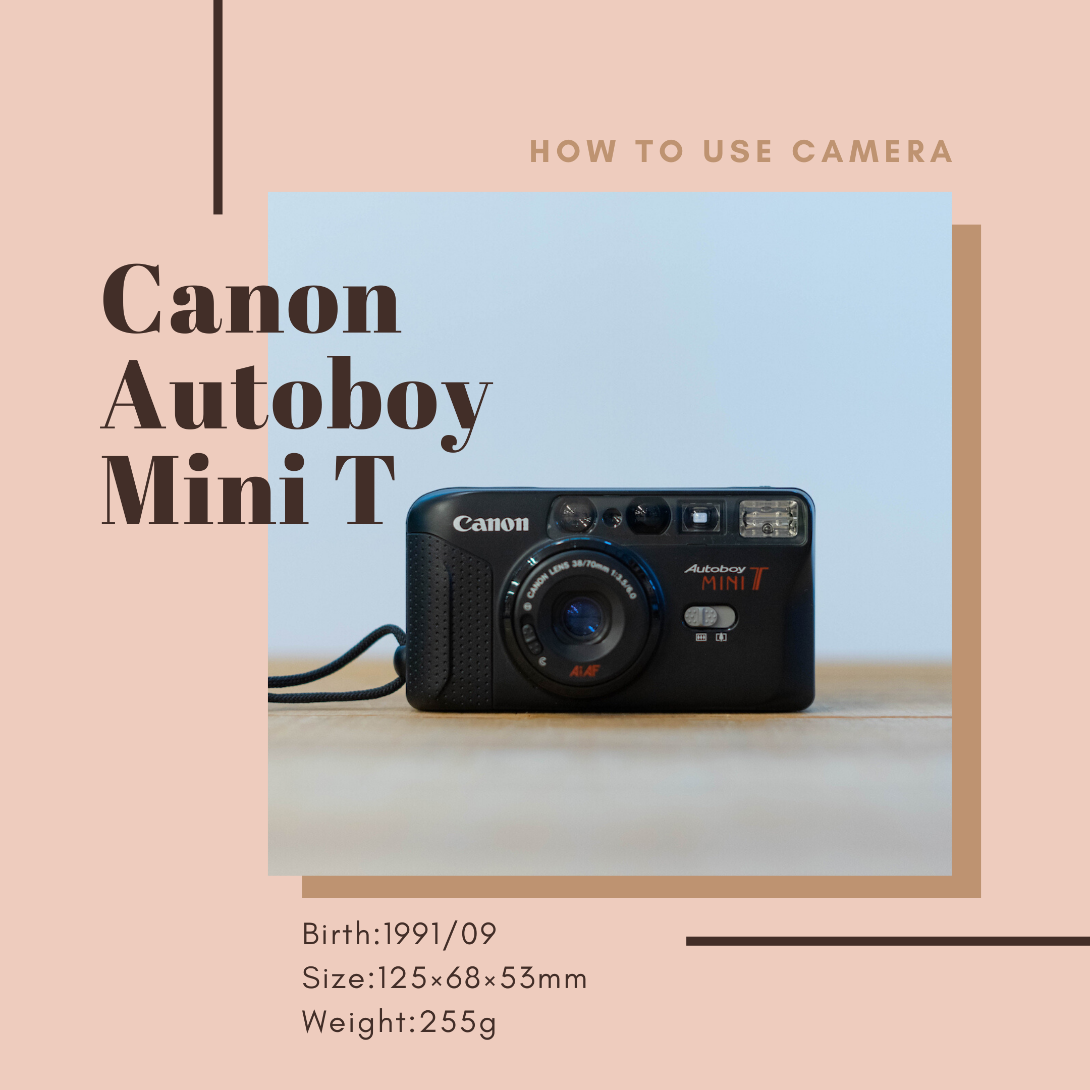 Canon Autoboy Minit Tの使い方 | Totte Me Camera