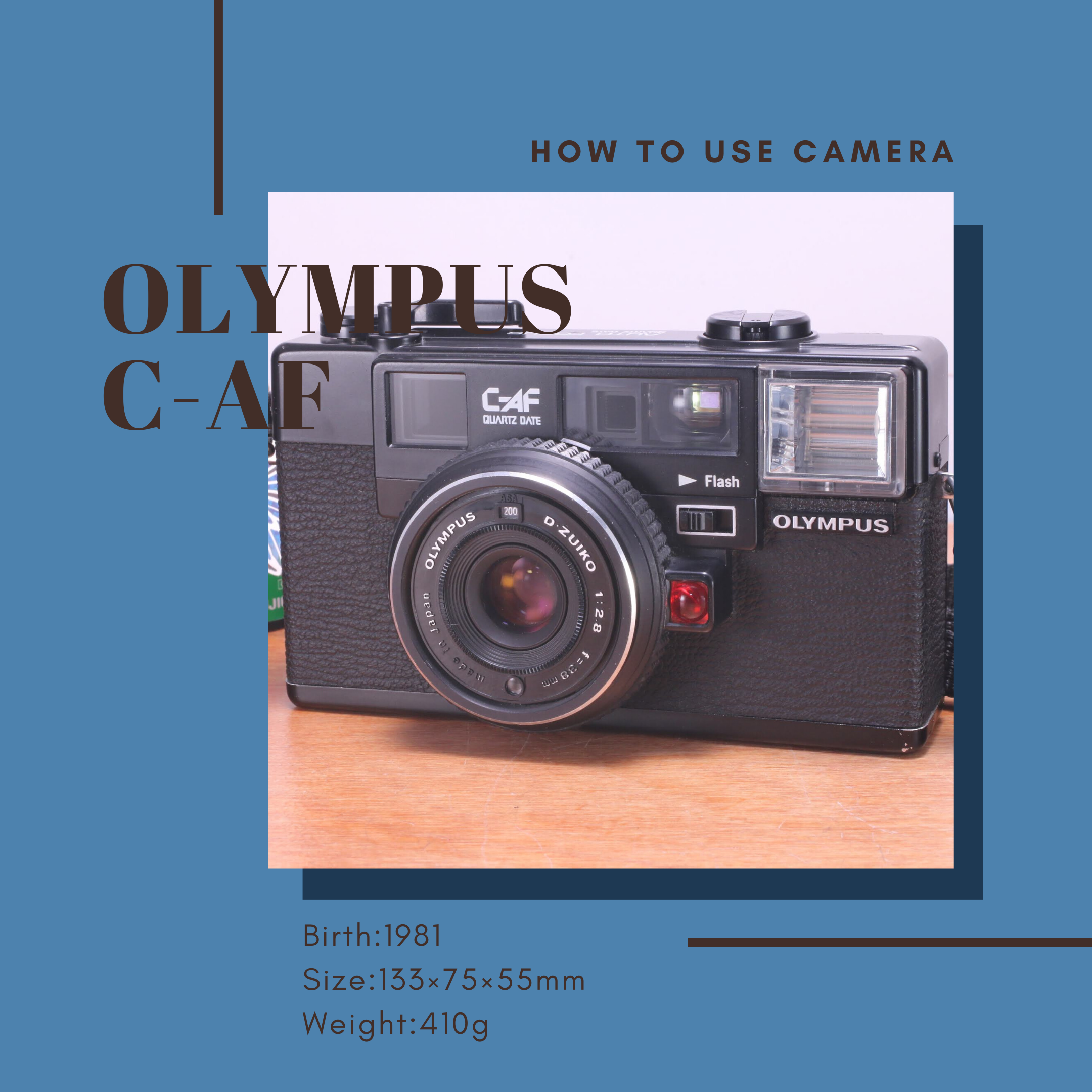OLYMPUS C-AF の使い方 | Totte Me Camera