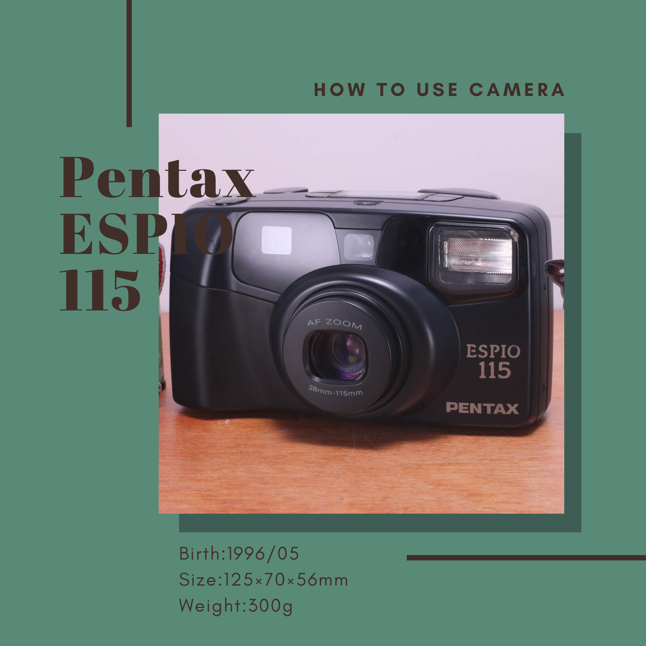 PENTAX ESPIO 115の使い方 | Totte Me Camera