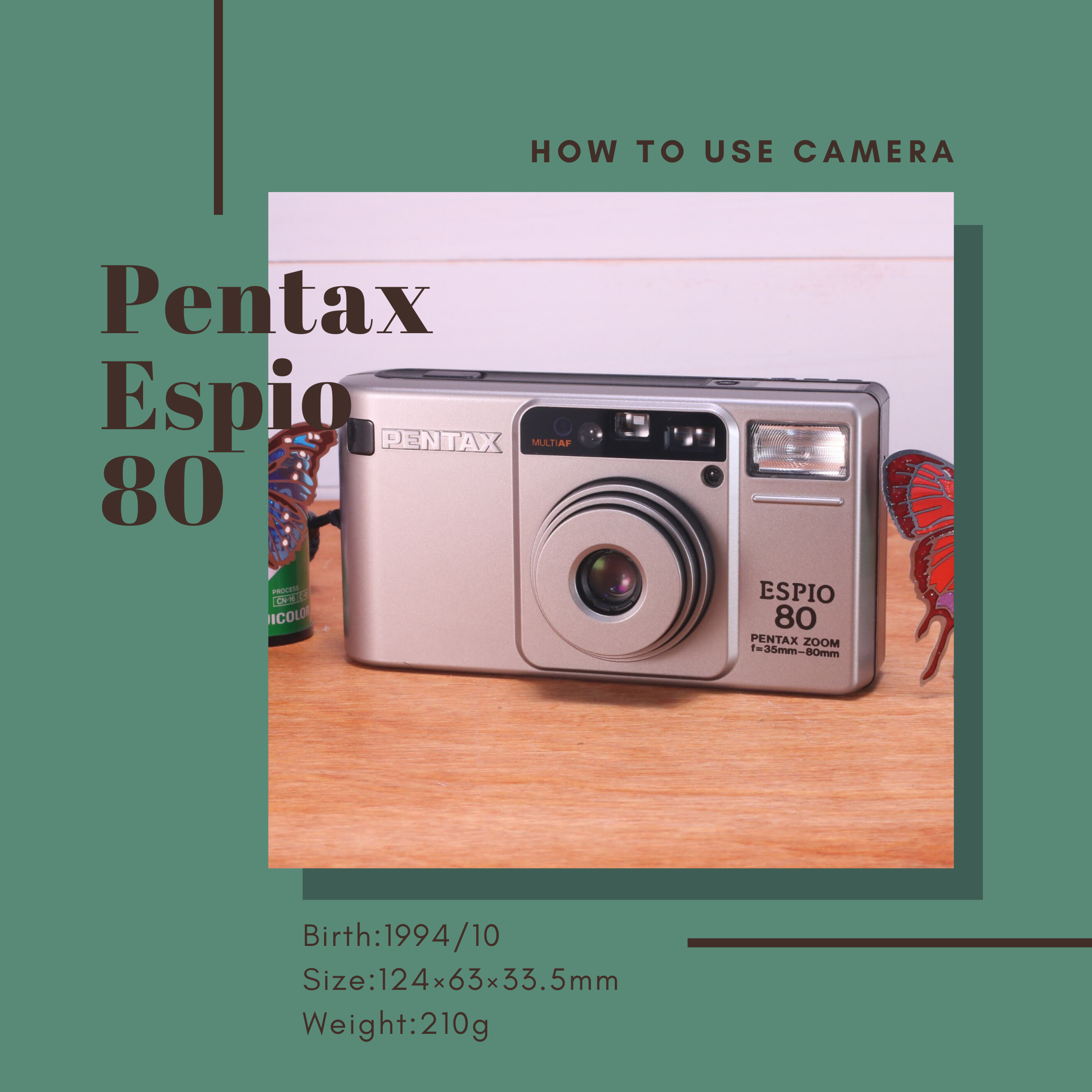PENTAX ESPIO 80の使い方 | Totte Me Camera