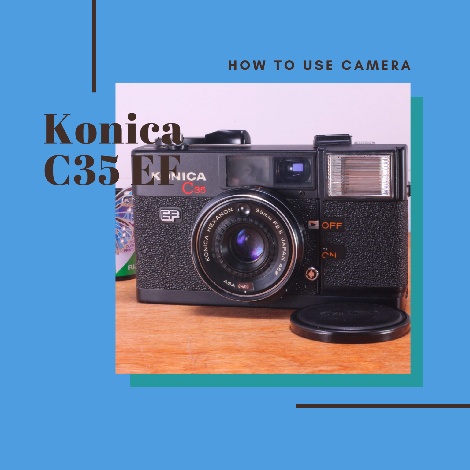 フィルムカメラ Konica C35 EF 初代ピッカリコニカ - フィルムカメラ