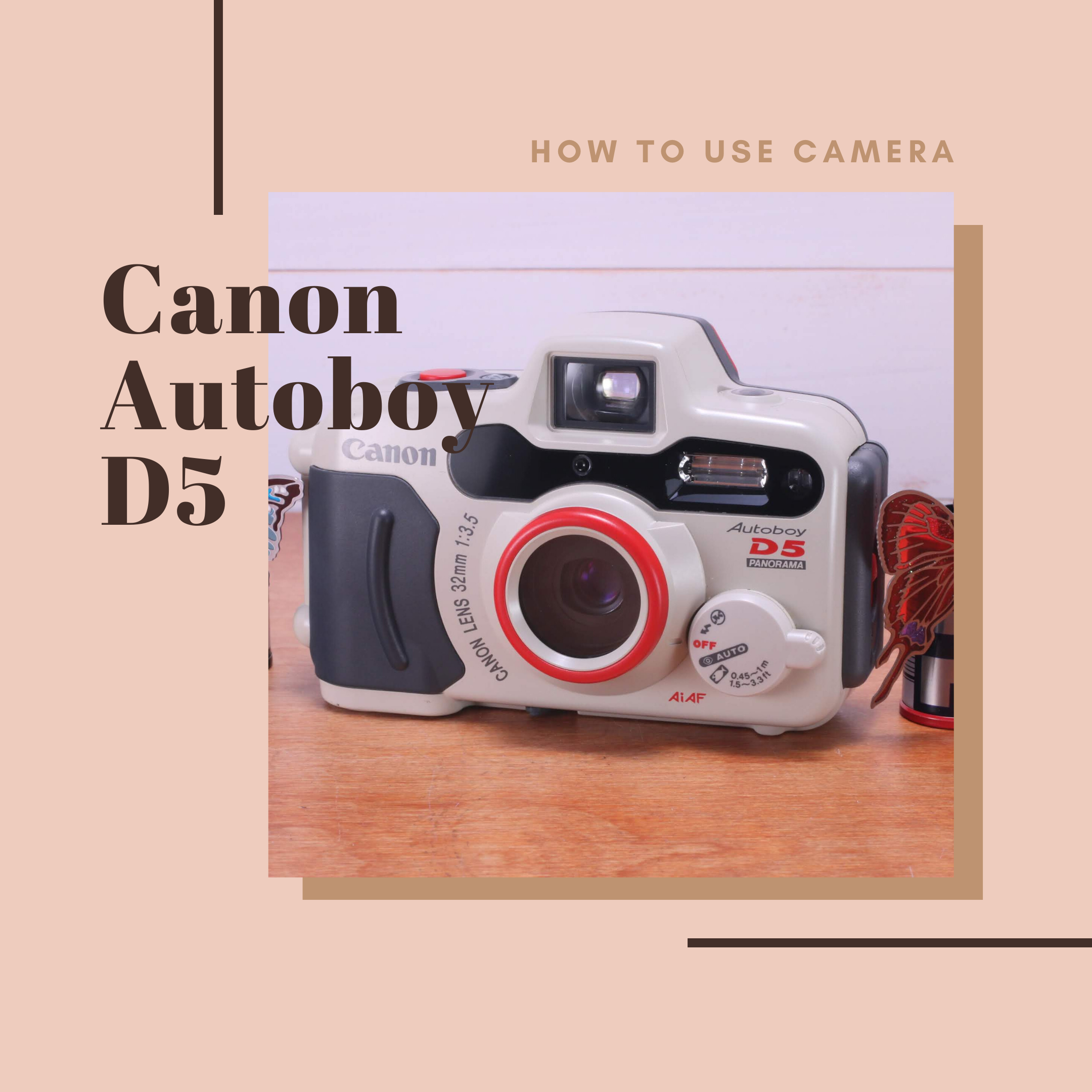 カメラ フィルムカメラ Canon Autoboy D5 の使い方 | Totte Me Camera