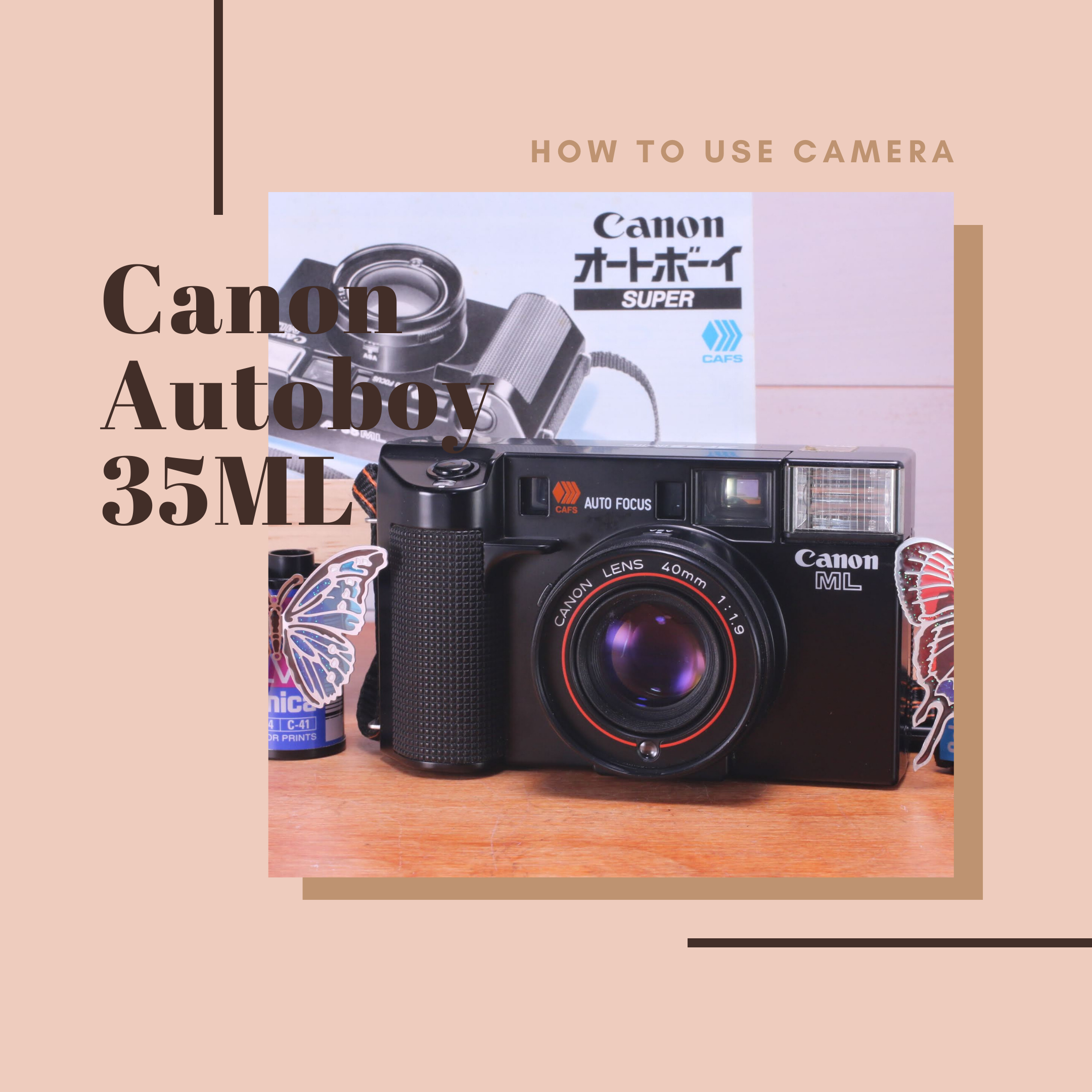 Canon AF 35ML の使い方 | Totte Me Camera