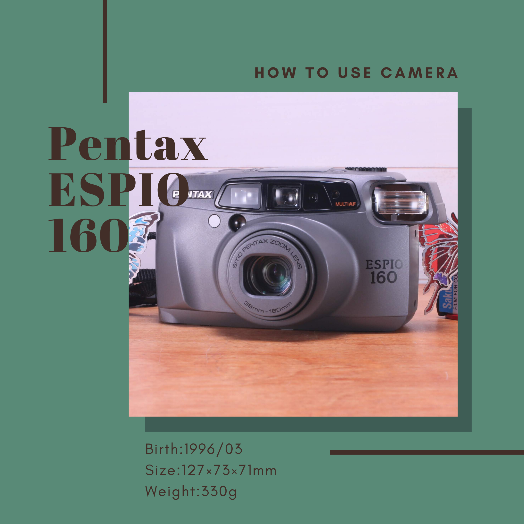 PENTAX ESPIO 160 の使い方 | Totte Me Camera