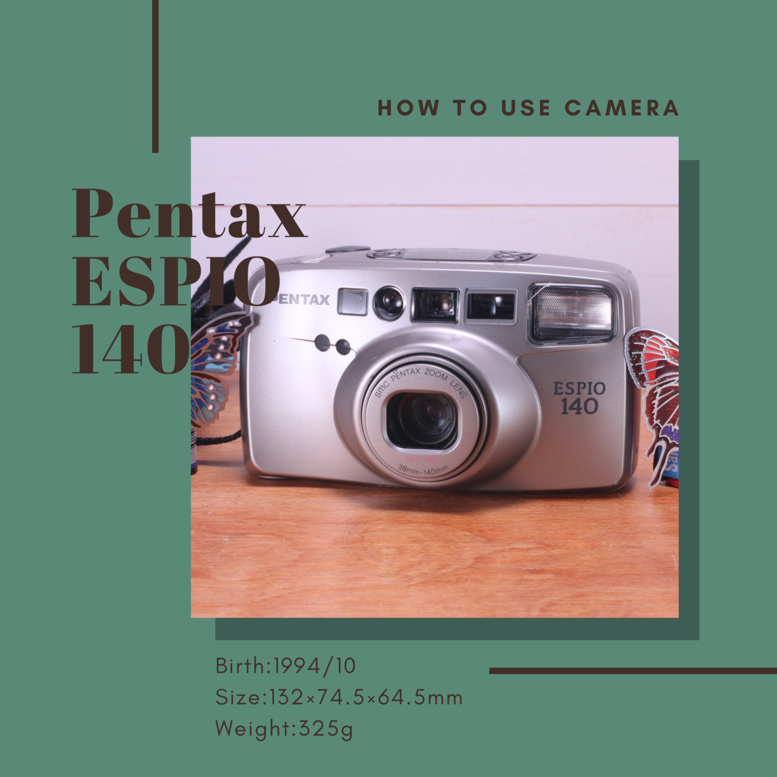 PENTAX ESPIO 140 の使い方 | Totte Me Camera