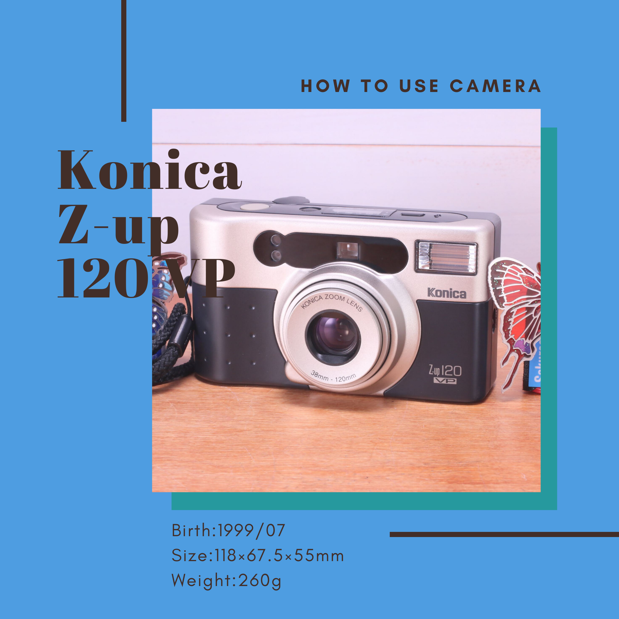 Konica Z-UP 120 VP の使い方 | Totte Me Camera