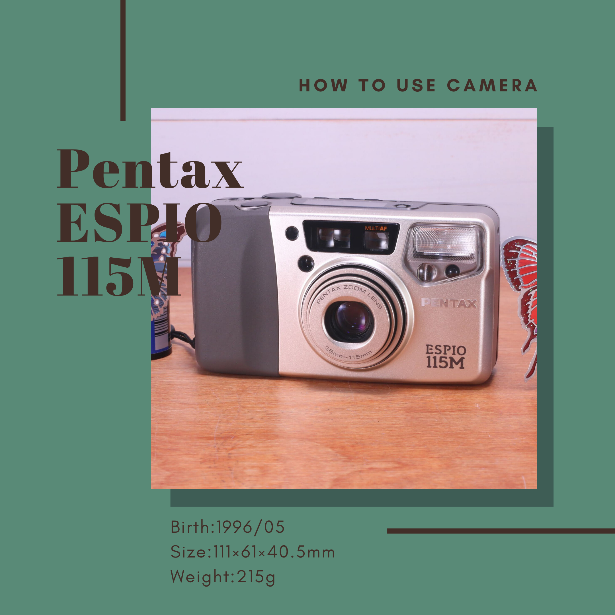 PENTAX ESPIO 115M の使い方 | Totte Me Camera