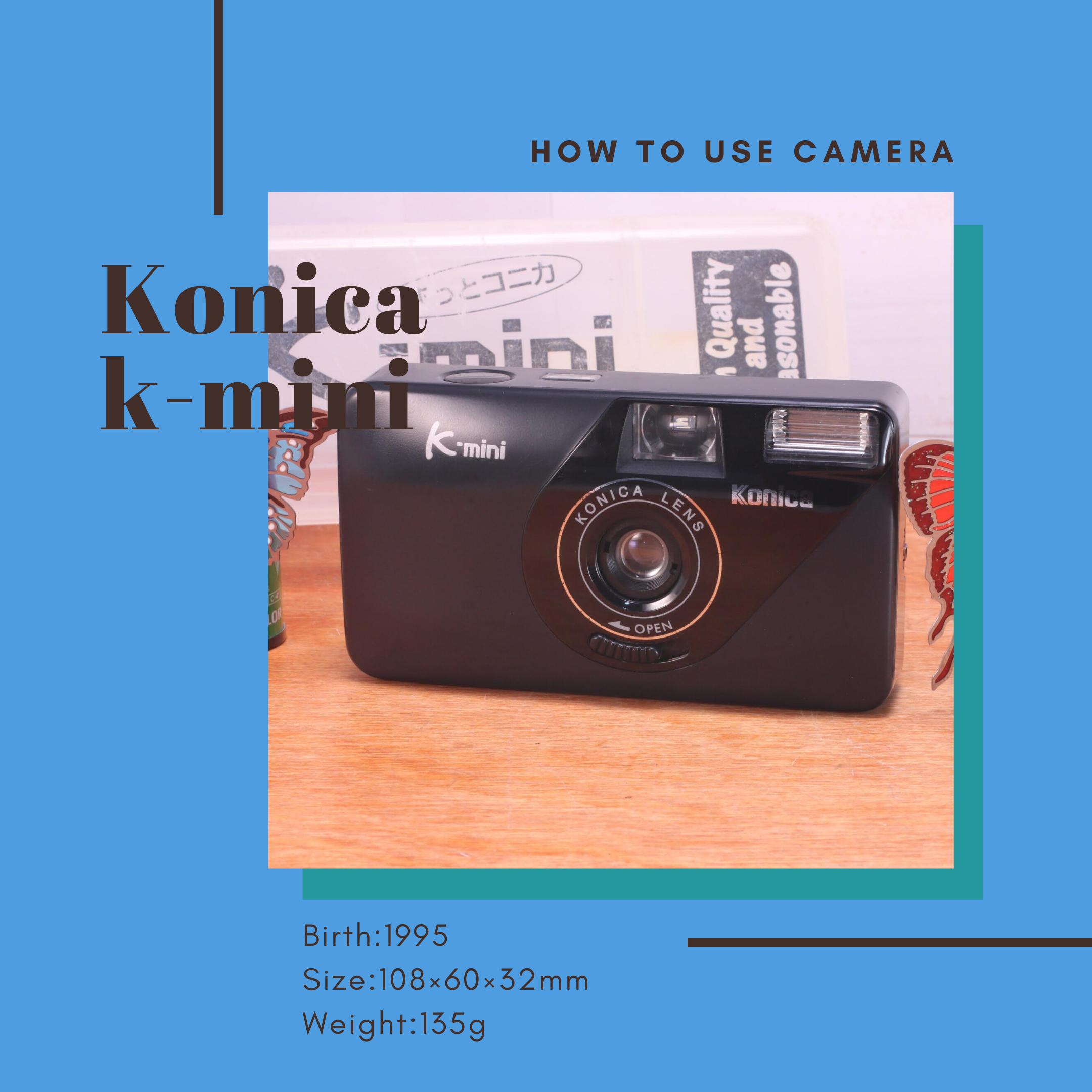 Konica K-mini の使い方 | Totte Me Camera