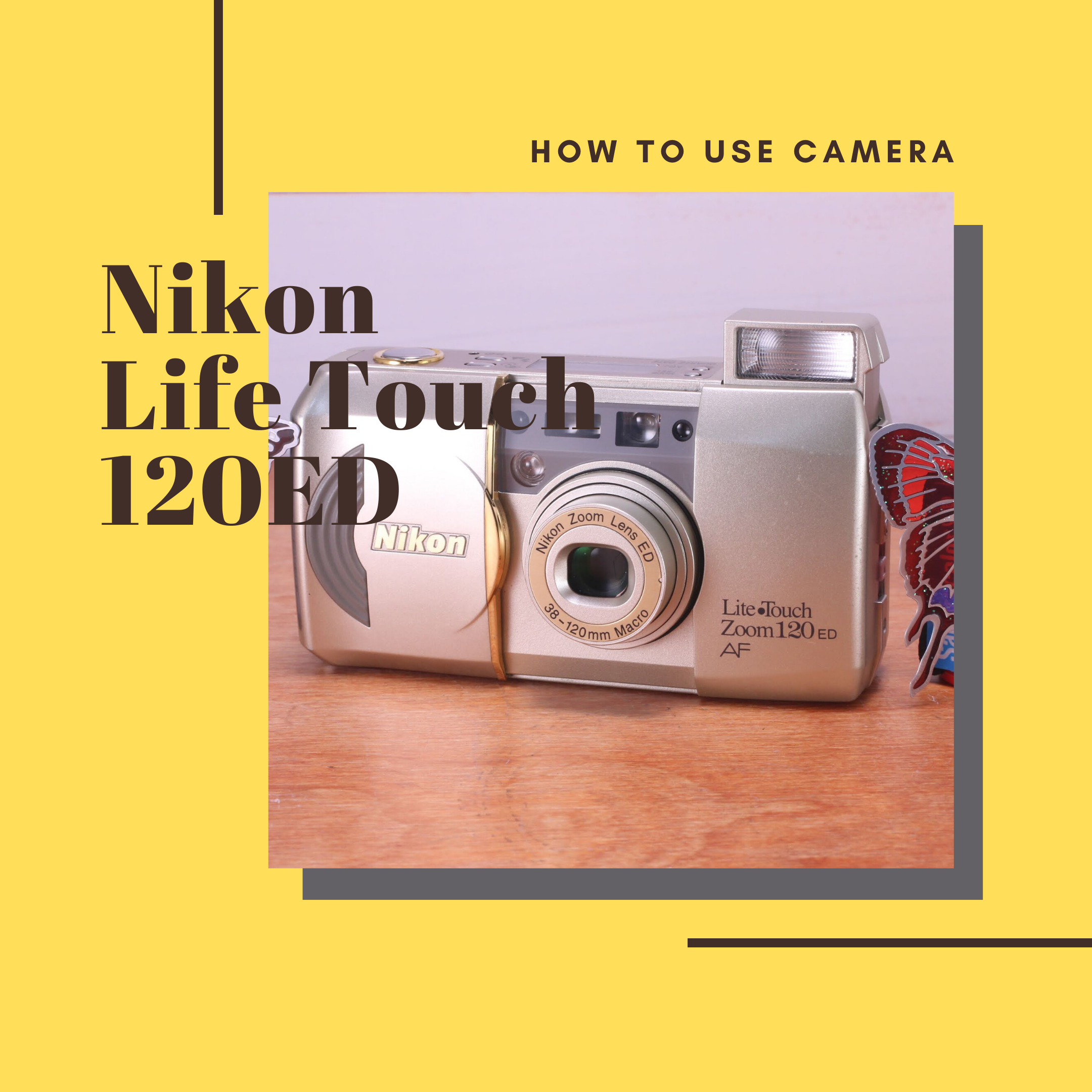 Nikon Life Touch Zoom 120ED の使い方 | Totte Me Camera
