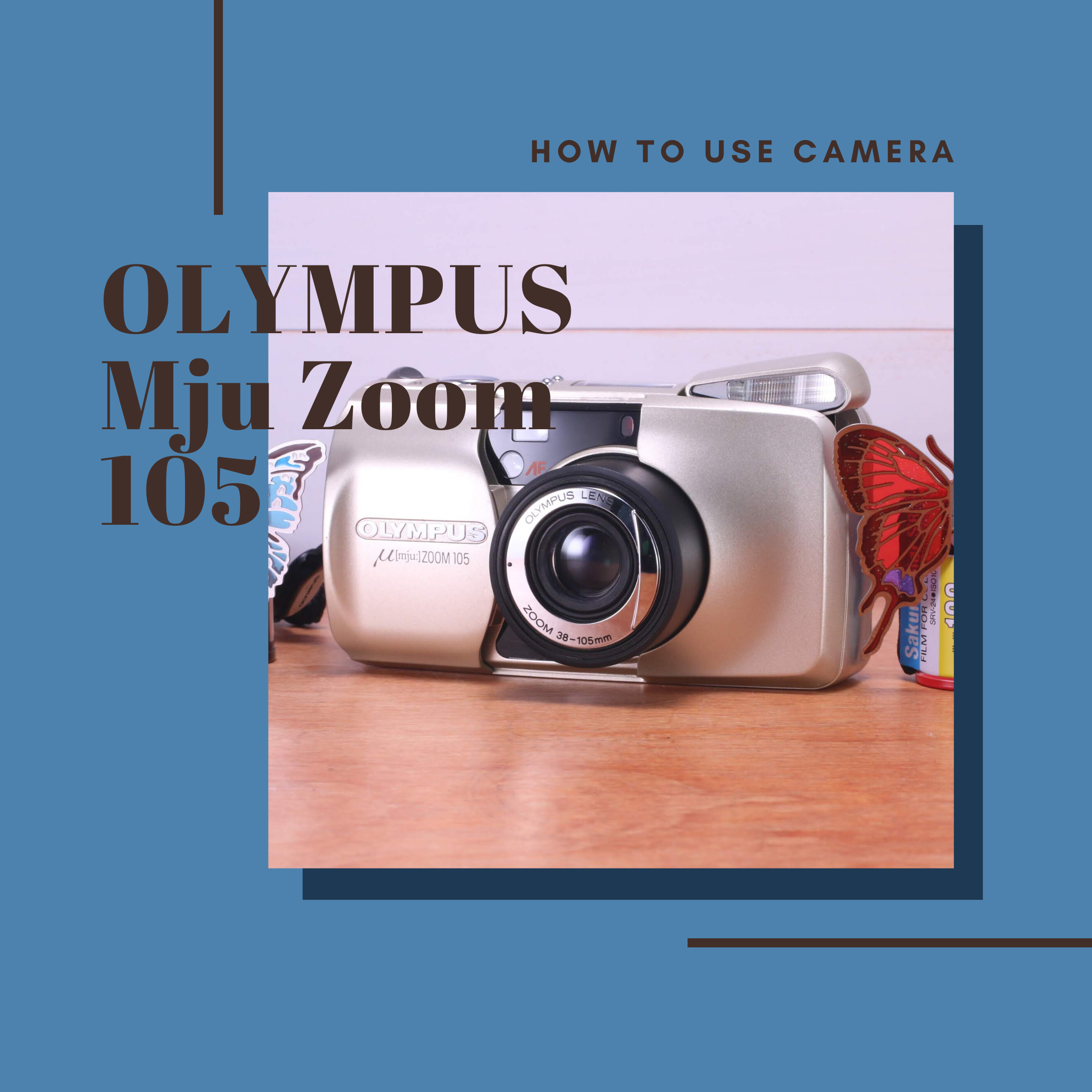 OLYMPUS u[mju:]zoom 105 フィルムカメラ | capacitasalud.com