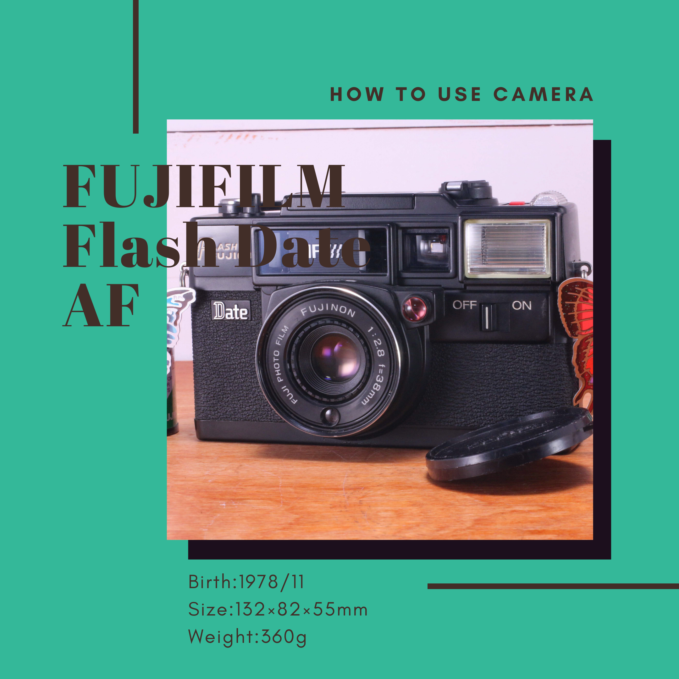 FUJICA Flash Date AF の使い方 | Totte Me Camera