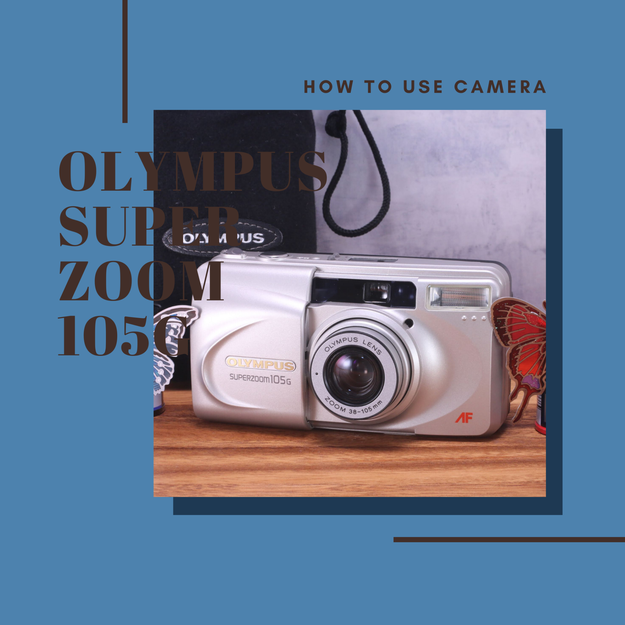 完動品◎ OLYMPUS SUPERZOOM 105 G フィルムカメラ - カメラ