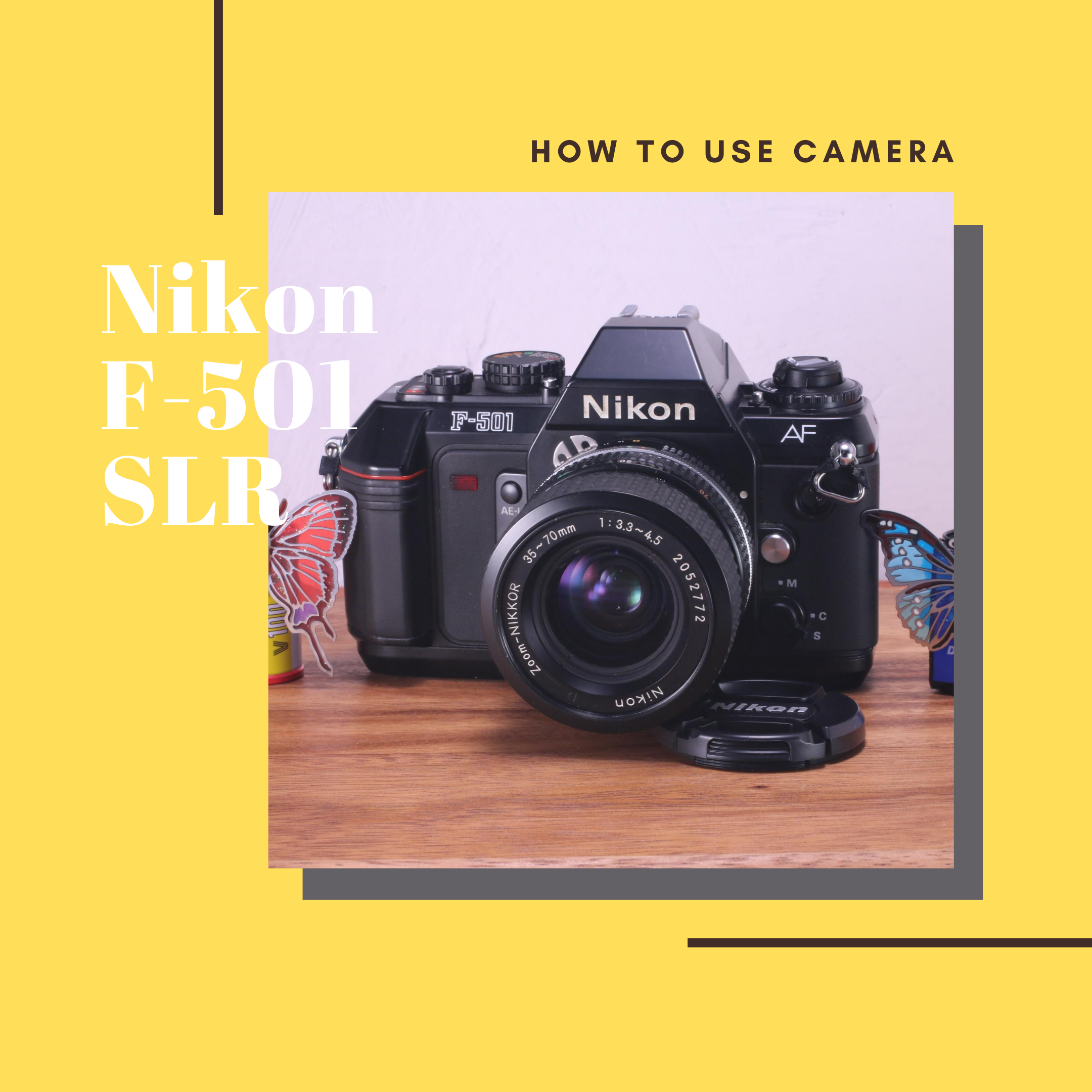 Nikon F-501 フィルム一眼レフ の使い方 | Totte Me Camera