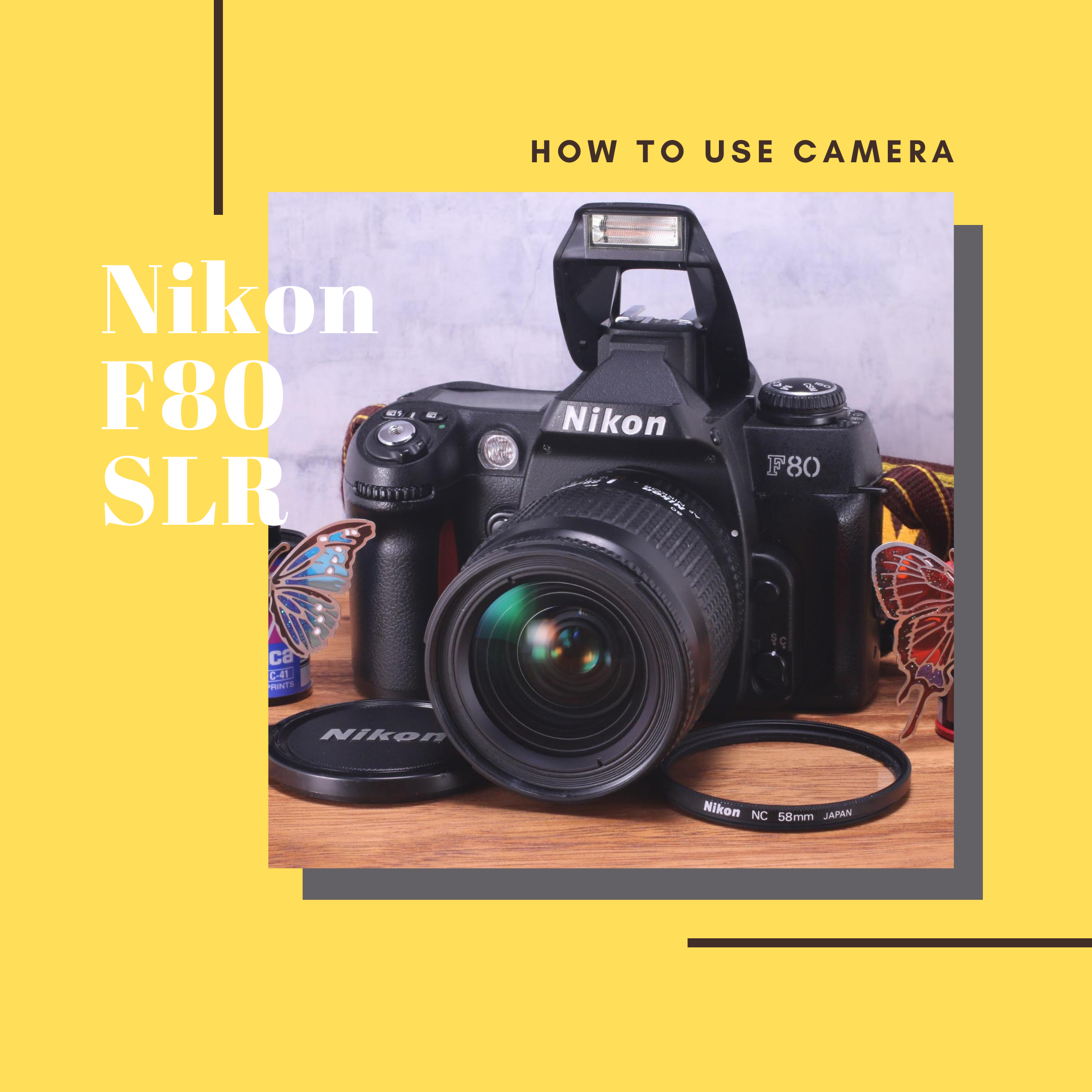 Nikon F80 フィルム一眼レフの使い方 | Totte Me Camera