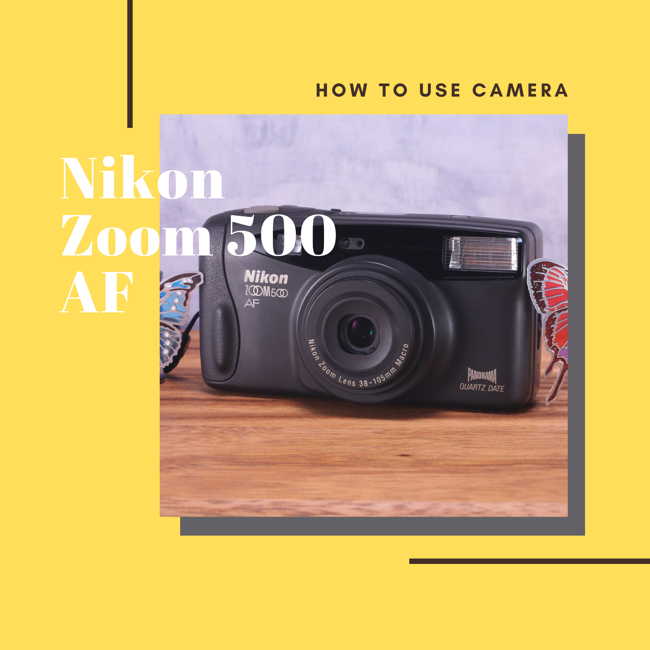 ハイクオリティ Nikon ZOOM 500 AF ストラップ付き sushitai.com.mx