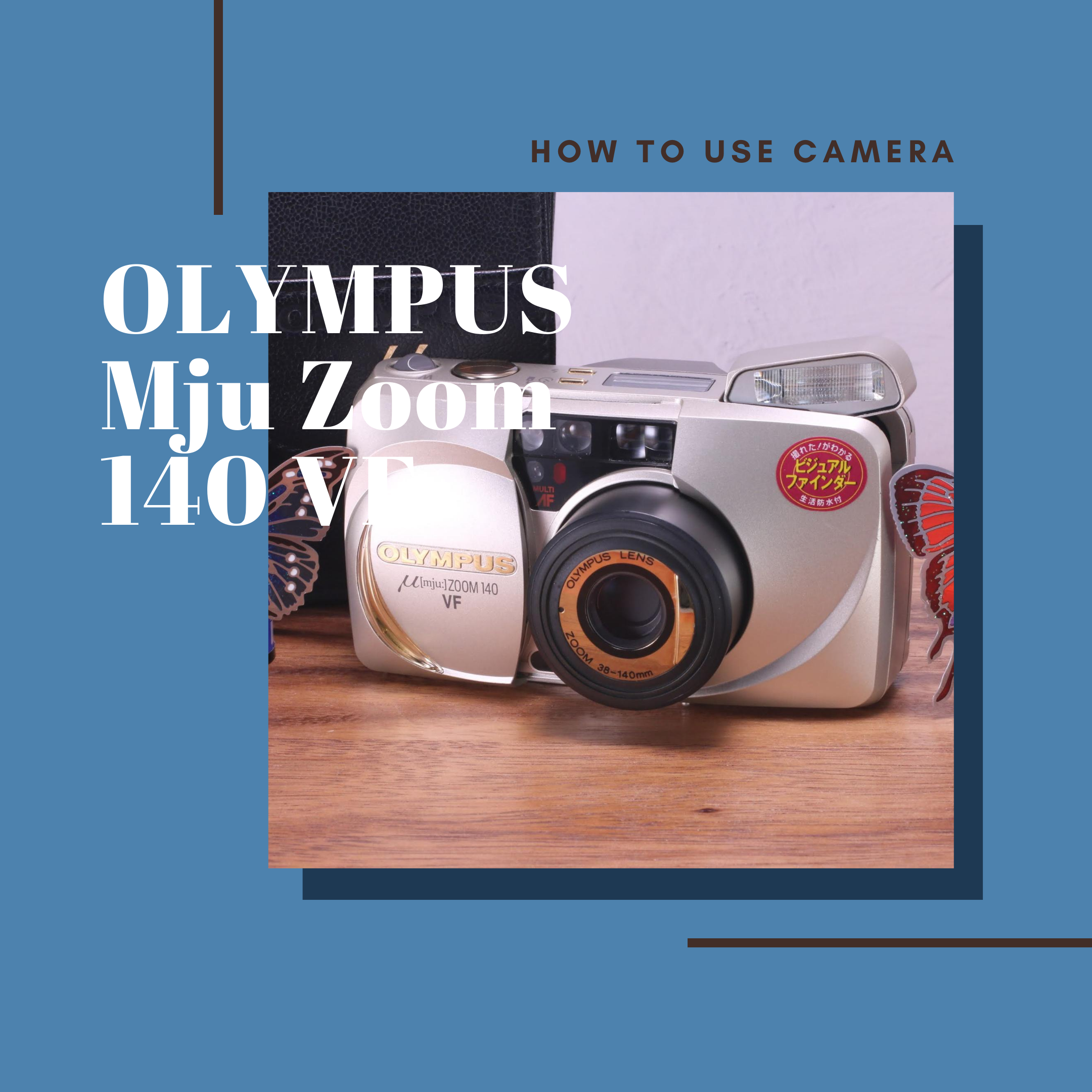 【極美品✨完動品】OLYMPUS μ ［ミュー］zoom 140 deluxe
