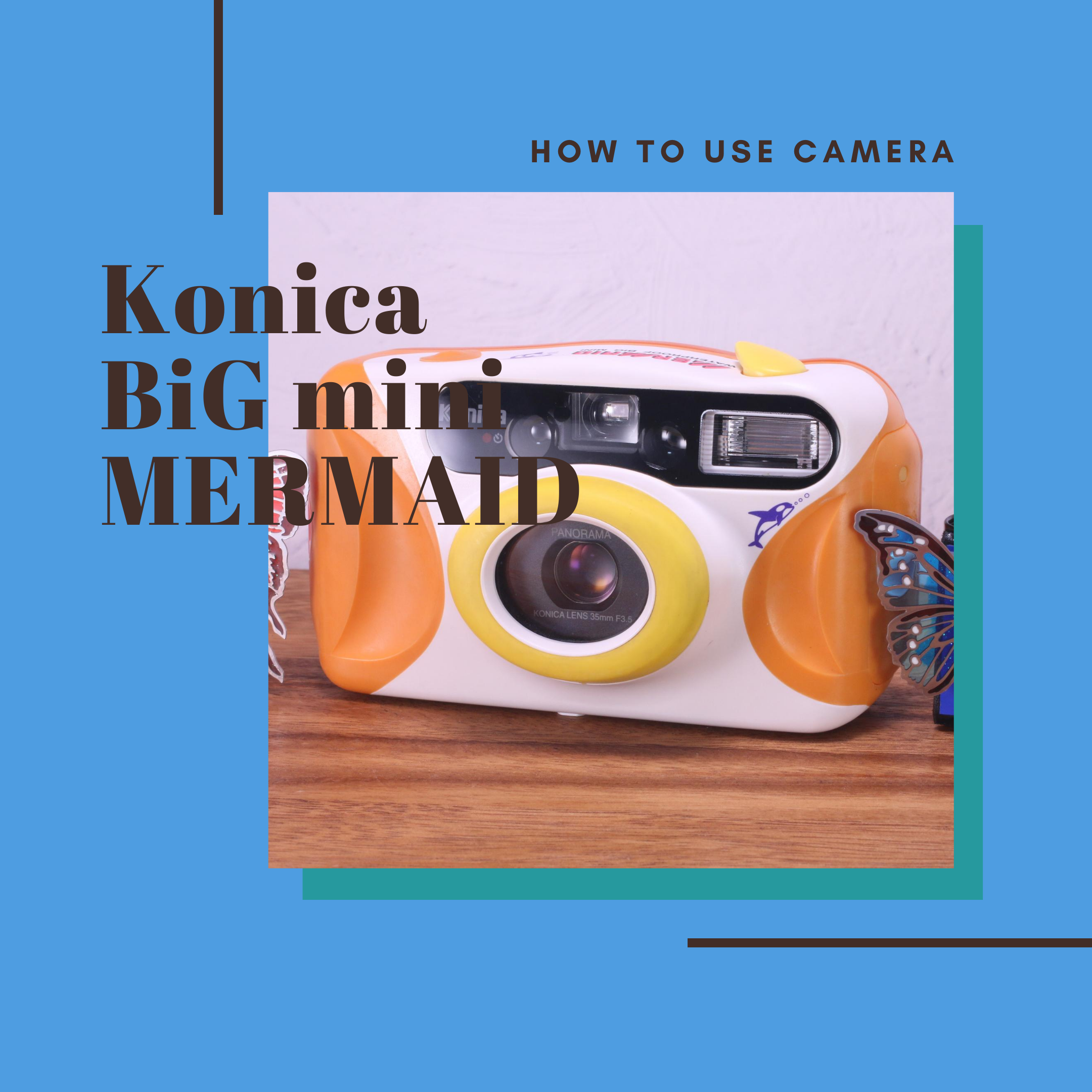 Konica BiG mini MERMAID の使い方 | Totte Me Camera