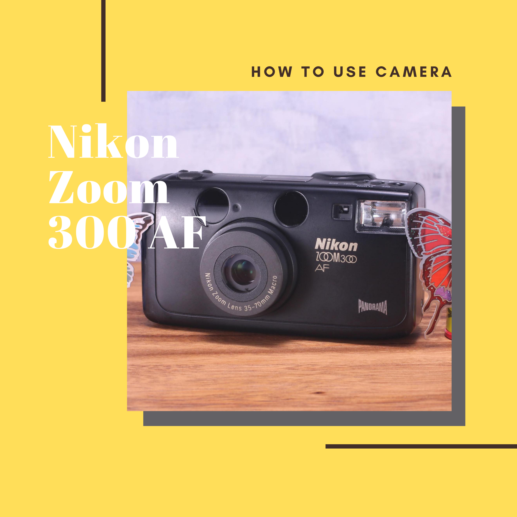 Nikon ZOOM 300 AF の使い方 | Totte Me Camera