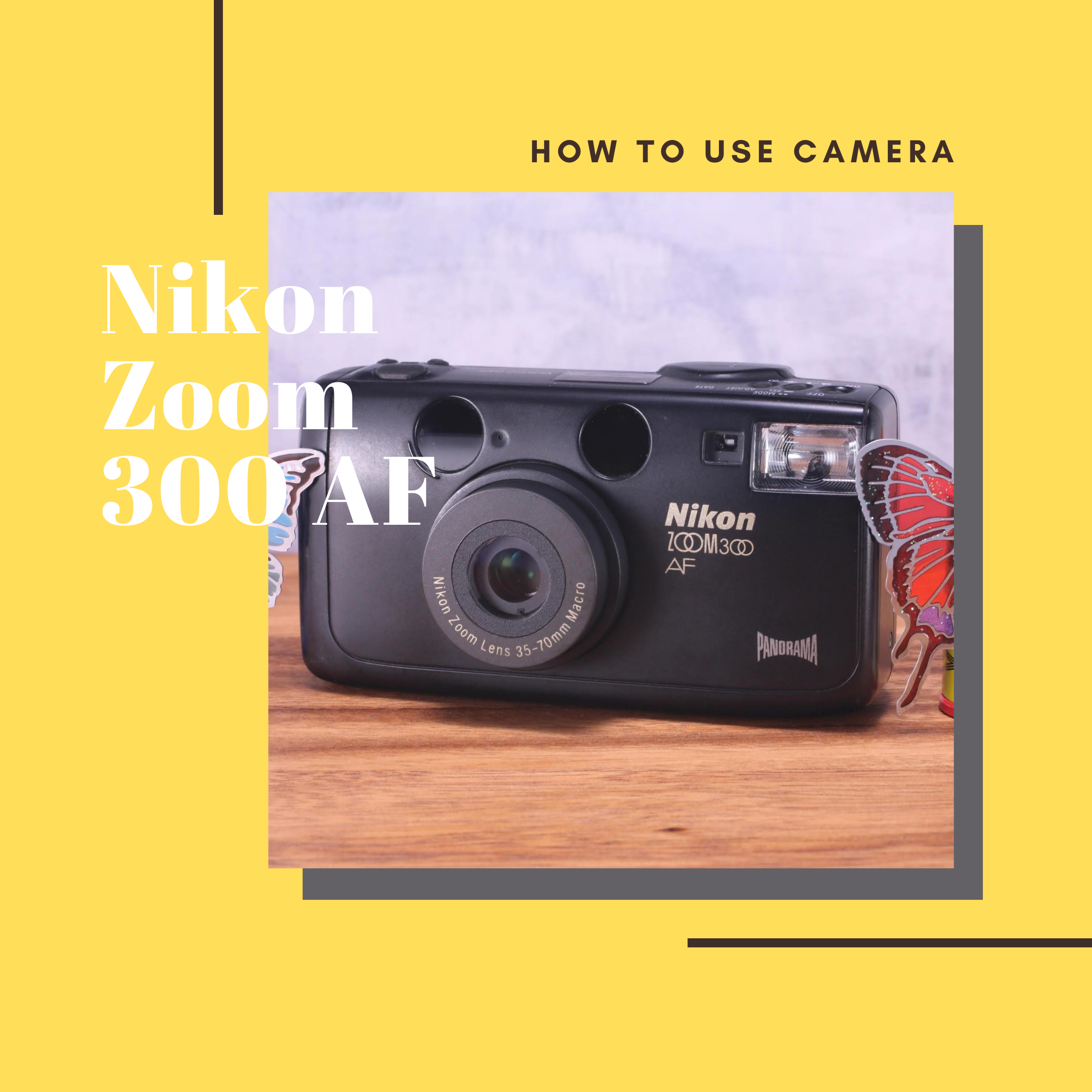 完動品】Nikon Zoom 300 AF フィルムカメラ コンパクトカメラ