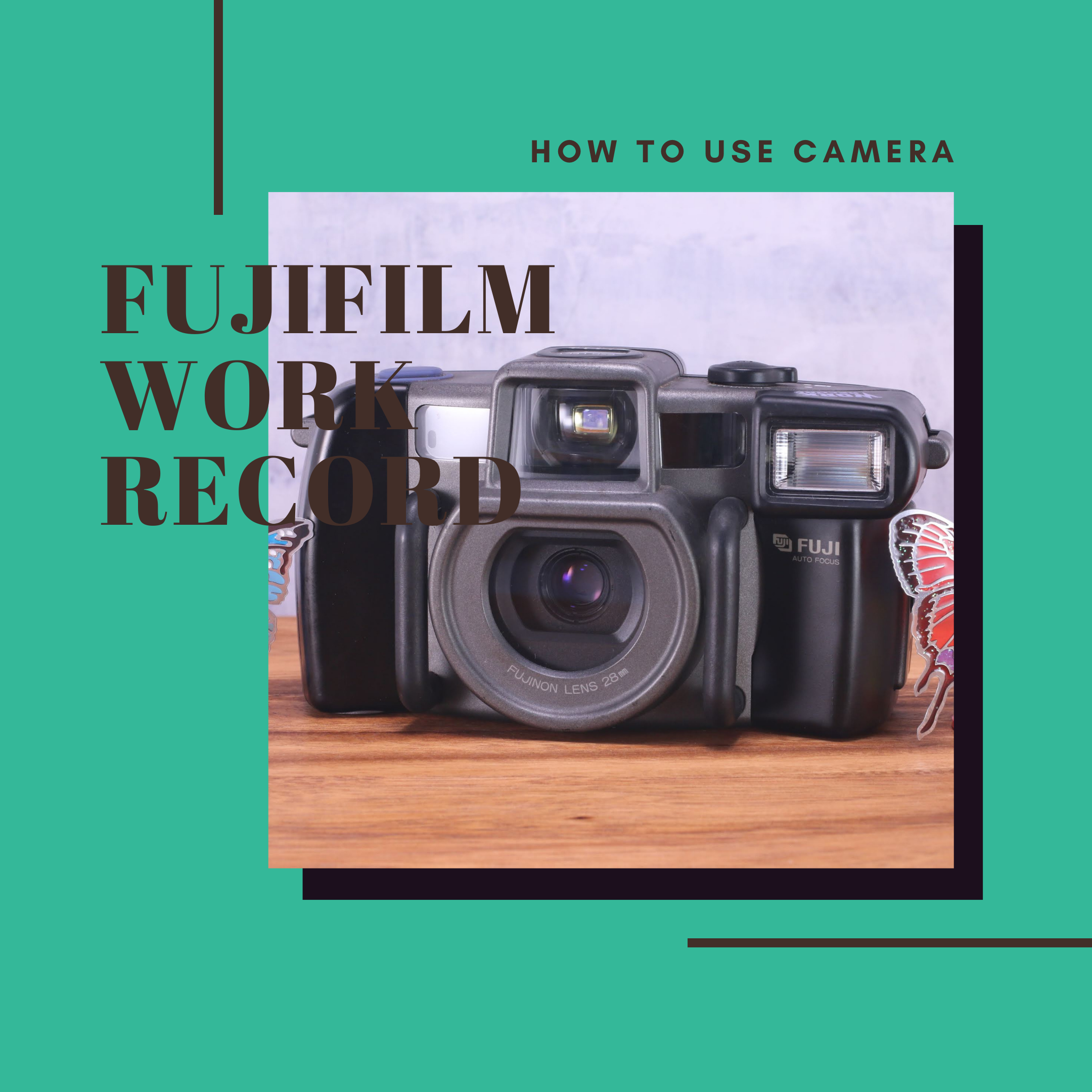 FUJI FILM ワークレコードOP (ワンタッチパノラマ)カメラ