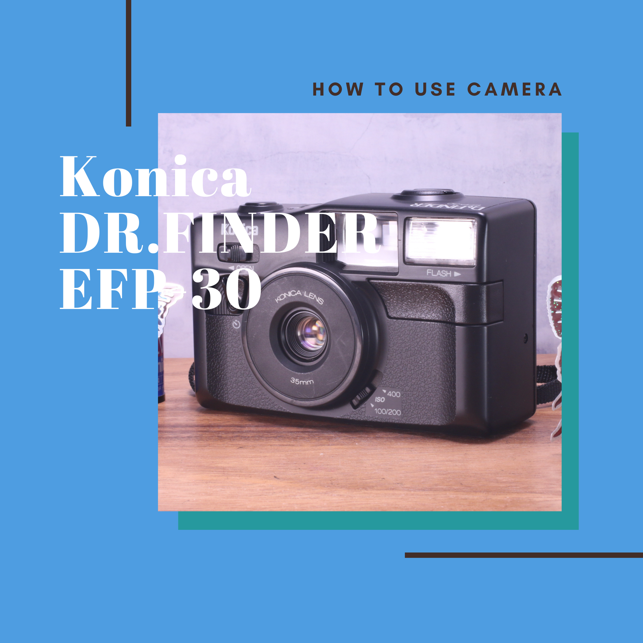 Konica DR.FINDER EFP-30 の使い方 | Totte Me Camera